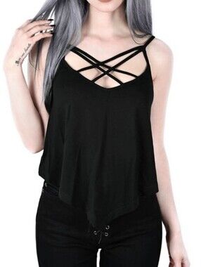 Killstar Black Stardust Strappy Camisole